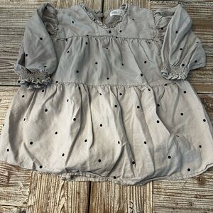 Zara Cream Ruffled Baby Dress